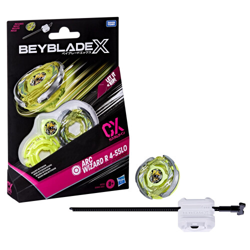 BeyBlade Beyblade X Arc Wizard R 455LO CX Starter Pack Top and Launcher