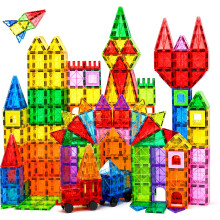 MXBLOCKY 102PCS Magnetic Tiles Building Blocks for Kids Ages 3 with 2 Cars