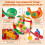 232 PCS Marble Run STEM Building Toy Set with 45 Colourful Plastic Marbles 5