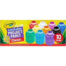 CRAYOLA Washable Kids Paint Set 10 Ct Children Arts Crafts Supplies Creati