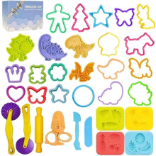 Jaeespon Dough Tools Play for KidsDough Accessories Molds Dinosaur Fruit Ro