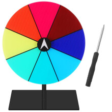 Portable Prize Wheel 8 Slot Color Spin Fortune Wheel for Carnival Party