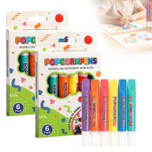 Eznaobo 3D Magic Popcorn Drawing Pens6Pcs Heat Activated Puffy Paint Pens B