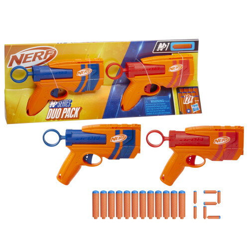 Nerf Nerf 2Pack Foam Dart Blasters with Darts Dual Blaster Set for HeadtoHead Pl 1