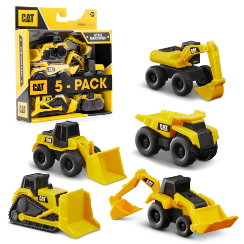 CAT CAT Construction Little Machines 5 pack Assortment 82150 Black