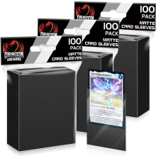 300ct Black Matte Card Sleeves for Trading Cards Protectors