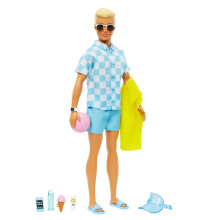 Barbie Ken Doll With Beach Themed Fashions
