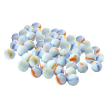ARSUK White Glass Marbles Milky Assorted design Glass Marbles 16mm Comes in