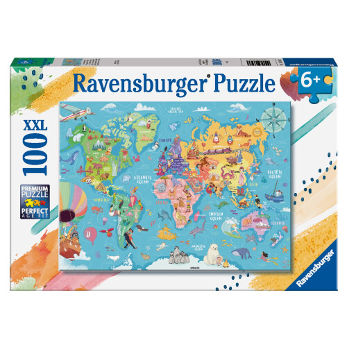 Ravensburger Ravensburger Children Puzzles World Map  Ages 6