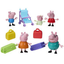 Peppa Pig Peppas Travels Big Family Adventure Figure and Accessories Set In
