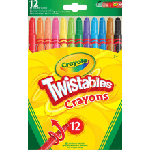 CRAYOLA Twistables Colouring Crayons  Assorted Colours Pack of 12 Simply Tw