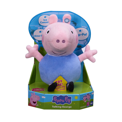 Peppa Pig Peppa Pig Talking George Plush Toy With Speech  Sound Effects PreSchool Sof