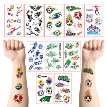 10 Pcs Football Temporary Tattoos Stickers for KidsFootball Party Bag Fille