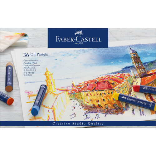 Faber-Castell FaberCastell Creative Studio Oil Pastels Multicoloured Cardboard Wallet of 1