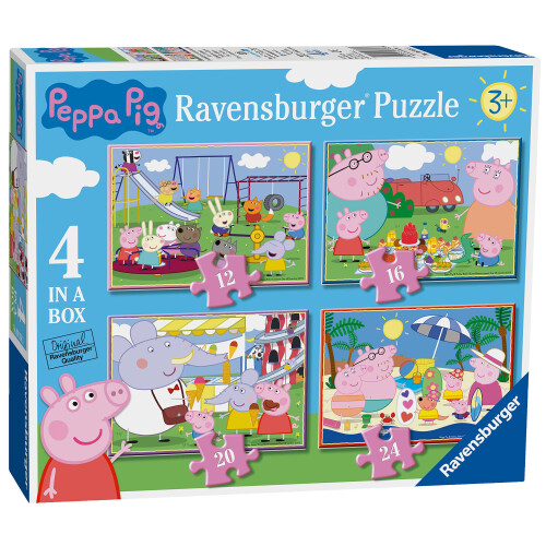 Ravensburger Ravensburger Children Puzzles Peppa Pig 4 in a Box  Ages 3