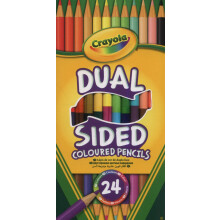 CRAYOLA DualSided Colouring Pencils  Assorted Colours Pack of 12 Half the P