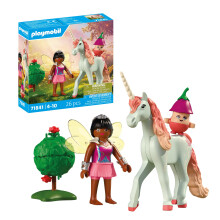Playmobil Magic Unicorns Unicornio arcoíris con hada Con accesorios inte