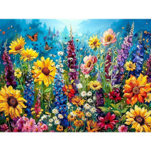 Yveszomi Blooming Flowers Paint by Nnumbers for Adults 12x16in