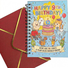 Kids Joke Book 9th Birthday Card for 9 Year Old Boy or Girl nine ninth  Han