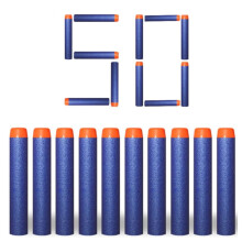50 pcs Nerf Compatible Refill Bullets Foam Darts  72cm Ammo Ammunition Pack