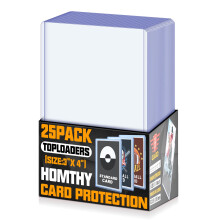 25 Pack Top Loaders Hard Card Sleeves Trading Card Protectors Toploader