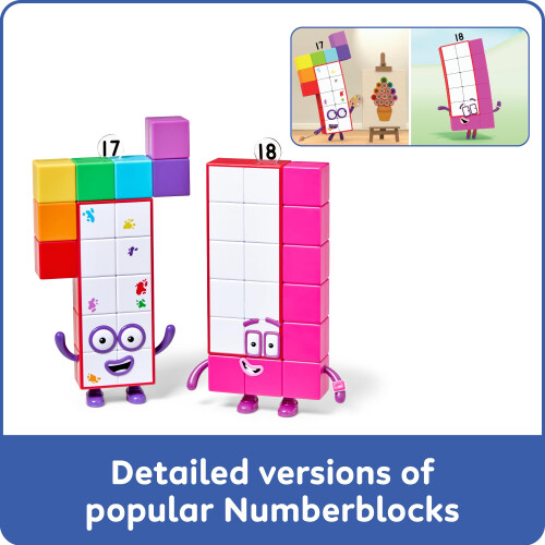 Learning Resources Learning Resources Numberblocks Seventeen And Eighteen Figures Ages 3 2