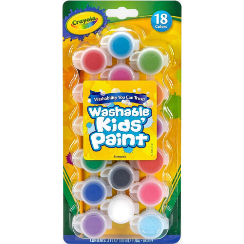 Crayola CRAYOLA 18ct Washable Kids Paint Pots