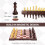 Snocyo Chess Set and Draughts 2 IN 1 Folding Chess Board Set Magnetic Chess 3