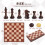 Snocyo Chess Set and Draughts 2 IN 1 Folding Chess Board Set Magnetic Chess 6