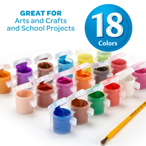 Crayola CRAYOLA 18ct Washable Kids Paint Pots 1
