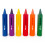 ZIMPLI  6 Large Bath Crayons Washable Colourful Kids Bath Pens Creative Mes 5