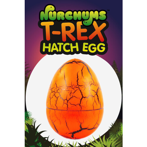 Keycraft Nurchums Dinosaur Hatching Egg – TRex Growing Toy SelfHatching Egg 1