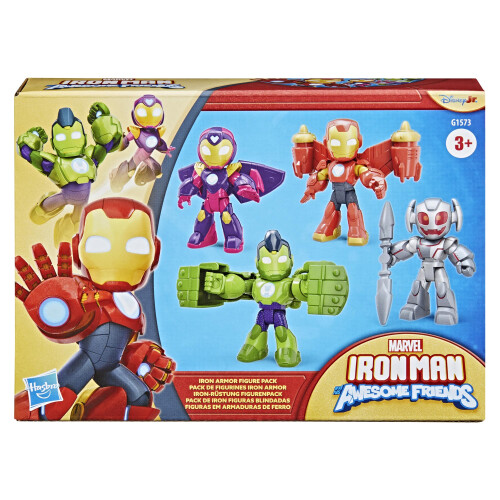 Marvel Marvel Iron Man and His Awesome Friends IRON ARMOR FIGURE PACK Red Gold 1
