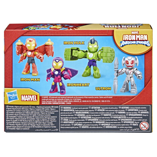Marvel Marvel Iron Man and His Awesome Friends IRON ARMOR FIGURE PACK Red Gold 2
