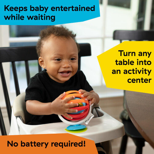 baby einstein Baby Einstein Sticky Spinner Booster  High Chair Activity Toy Rattle Sensor 1