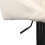 Set of 2 Bar Stools linen bar chairs Adjustable Height Beige 4