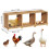 Bingopaw 105x30x36cm Chicken Nesting Boxes 3-Compartments 1