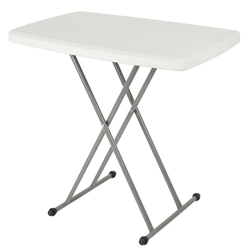 Small Folding Dining Table Picnic Tables Height Adjustable White