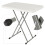 Small Folding Dining Table Picnic Tables Height Adjustable White 8