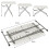 Small Folding Dining Table Picnic Tables Height Adjustable White 2
