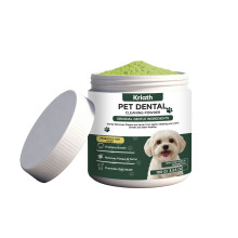 (100G) Kriath Pet Tooth Cleansing Powder Fresh Breath for Cats and Dogs Daily Pet Oral Care Tooth Powder