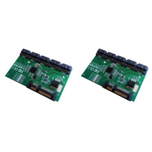2X 3.0-Erweiterungskartenkonverter, 1-auf-5-Port--Multiplikator-Riser, 6-Gbit/S-HDD/SSD-Festplattenzubehör