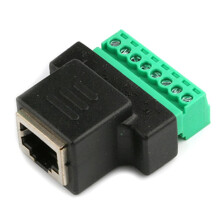 5X RJ45 Female to Screw Terminal 8 Pin Connector Ethernet Cable Extender Adapter High Quality Network Screw Terminal