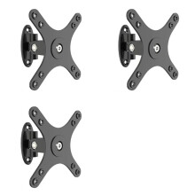 3X Monitor Mount Stand Wall Mount Arm Hanging Rack, VESA 100x100mm and 75x75mm Support for 10-32 Inch Screen