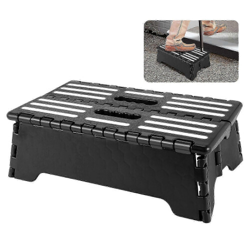 Portable Heavy Duty Step Stool Folding Flat Compact Small Non-Slip