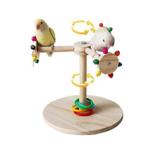 Rotating Windmill Design Perch Stand Stick Toy for Sparrow Bird Claw Grinding