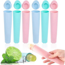 Moules à glace réutilisables en silicone IDIY, lot de 6, sans BPA.