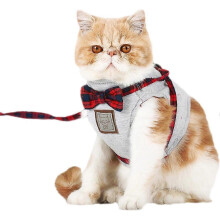 British Cat Leash Jacket Set with Adjustable Leash and Cute Collar