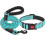 Adjustable Reflective Dog Collar with Neoprene Padding and Leash for Small Large Dogs 1