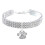 Glittery Elastic Dog Collar 25cm Adjustable Crystal Pet Collar with Extension Chain 1
